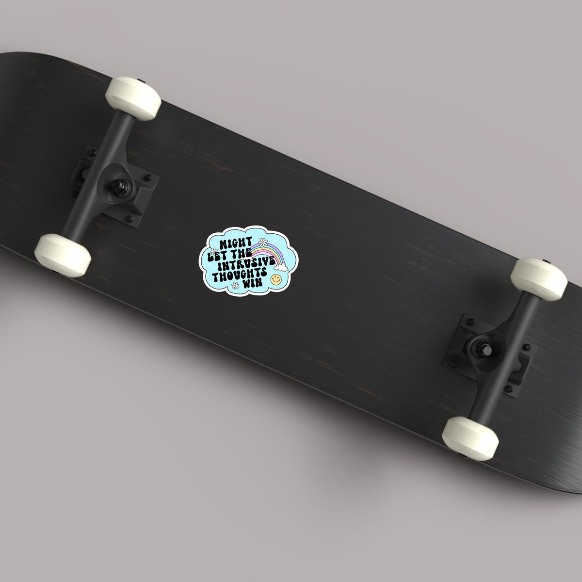 Intrusive Thoughts Vinyl Sticker: Waterproof Mental Health Decal