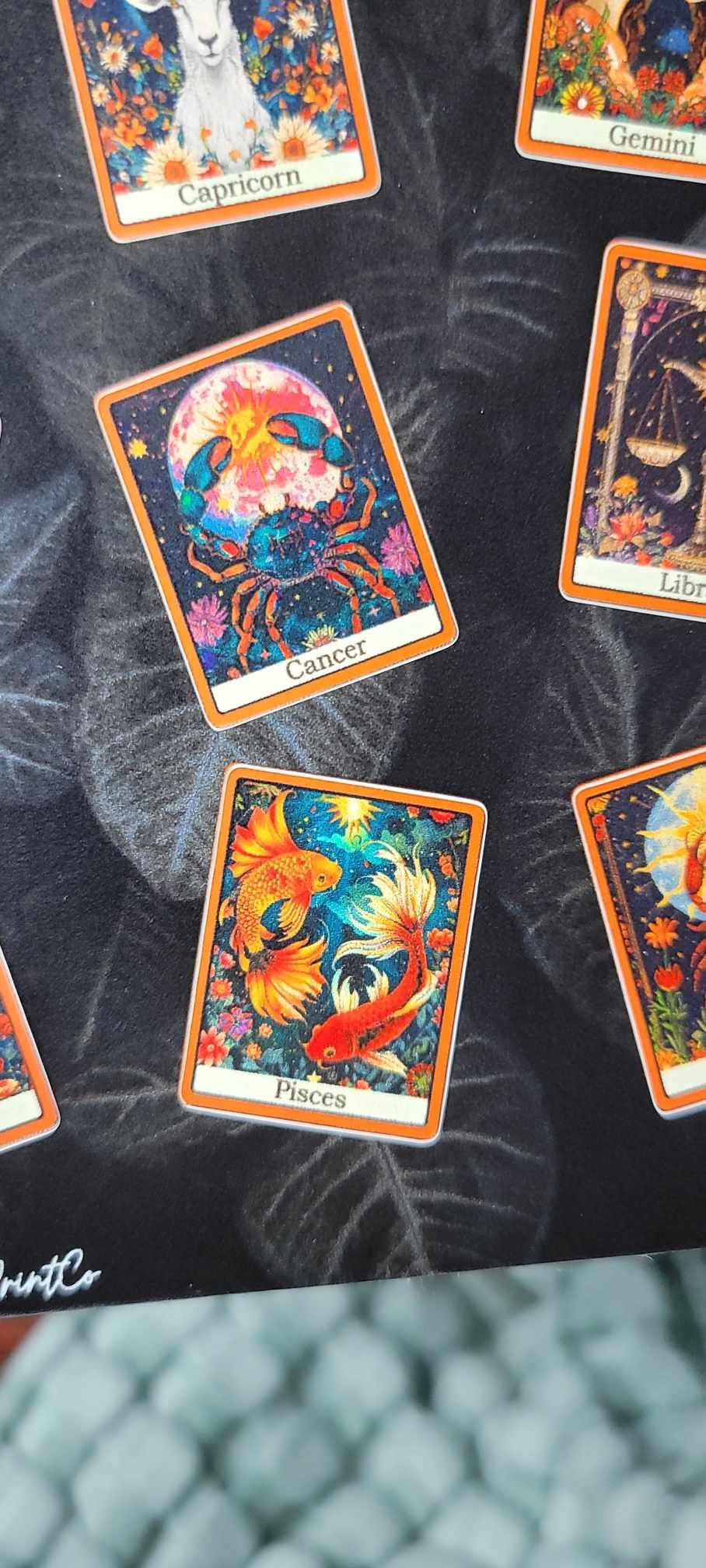 Mystical Tarot Sticker Sheet: Zodiac Vinyl Decals