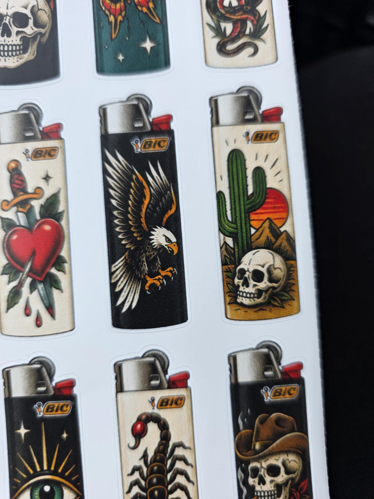 Traditional Flash Art Style | Old School Tattoo Flash Vinyl Sticker | Waterproof  | Alternative Retro Sticker | Cool Small Sticke
